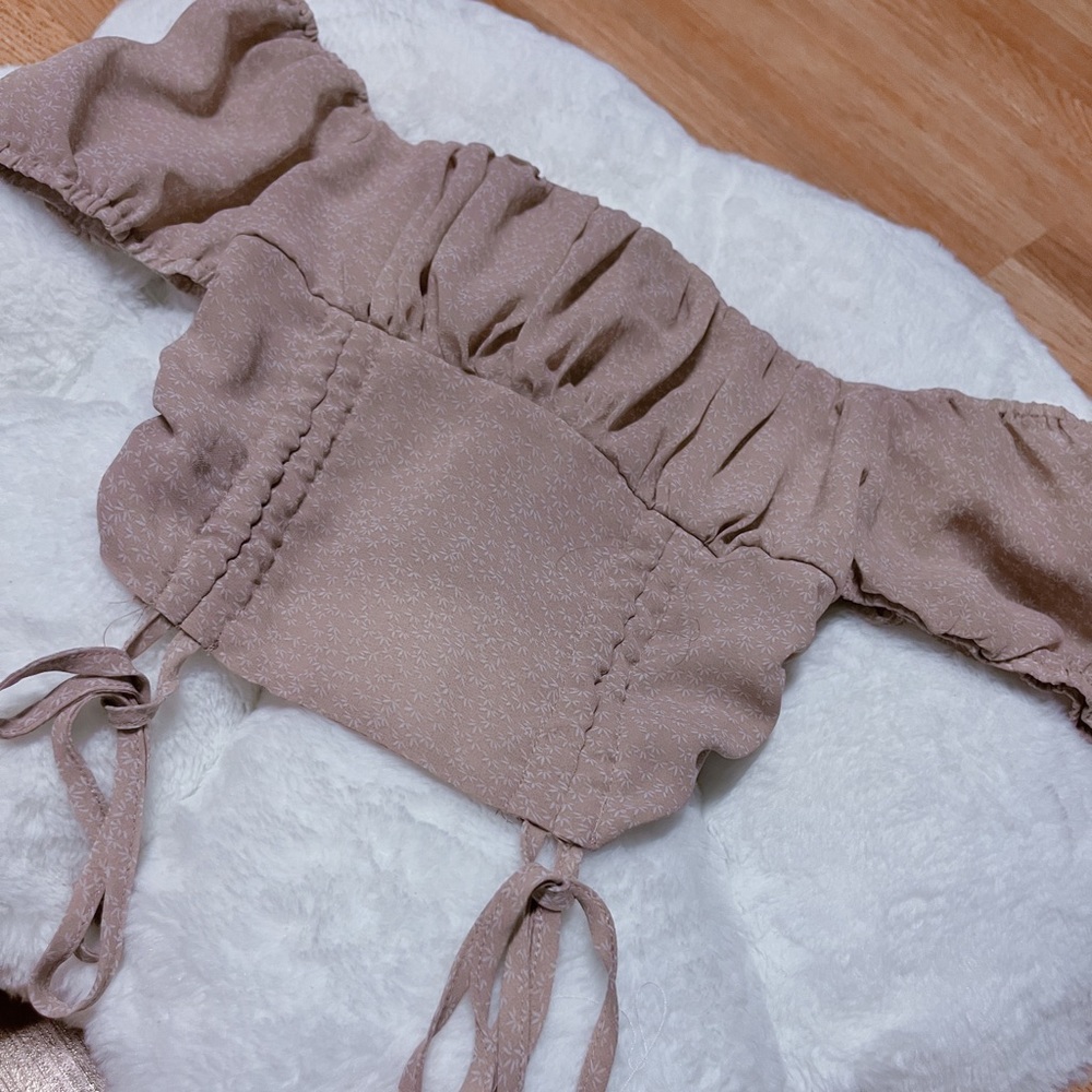 Unbranded Ruched Cropped Blouse